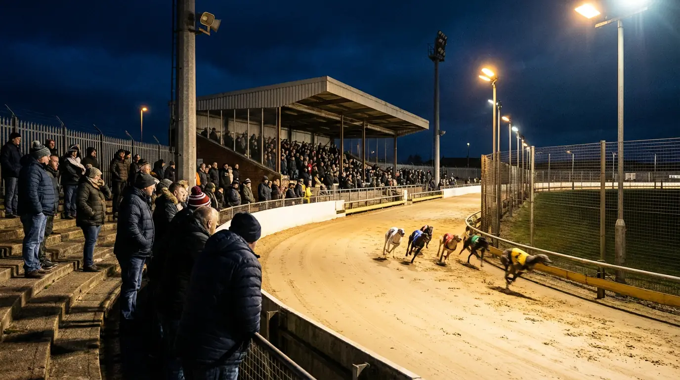 Greyhound racing at Sunderland Greyhound Stadium, evening meeting